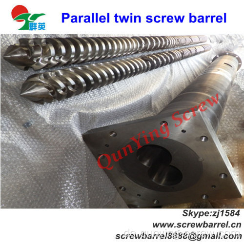 Parallel-Twin-Schraube und Fass